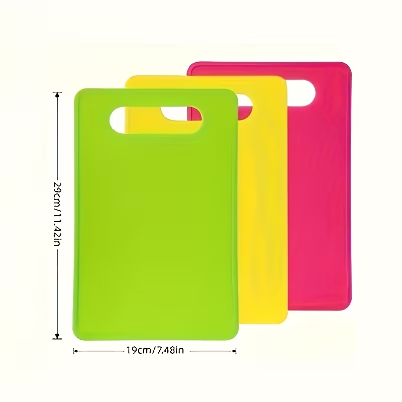 3pcs Plastic Cutting Board Set Kitchen Cutting Boards Non