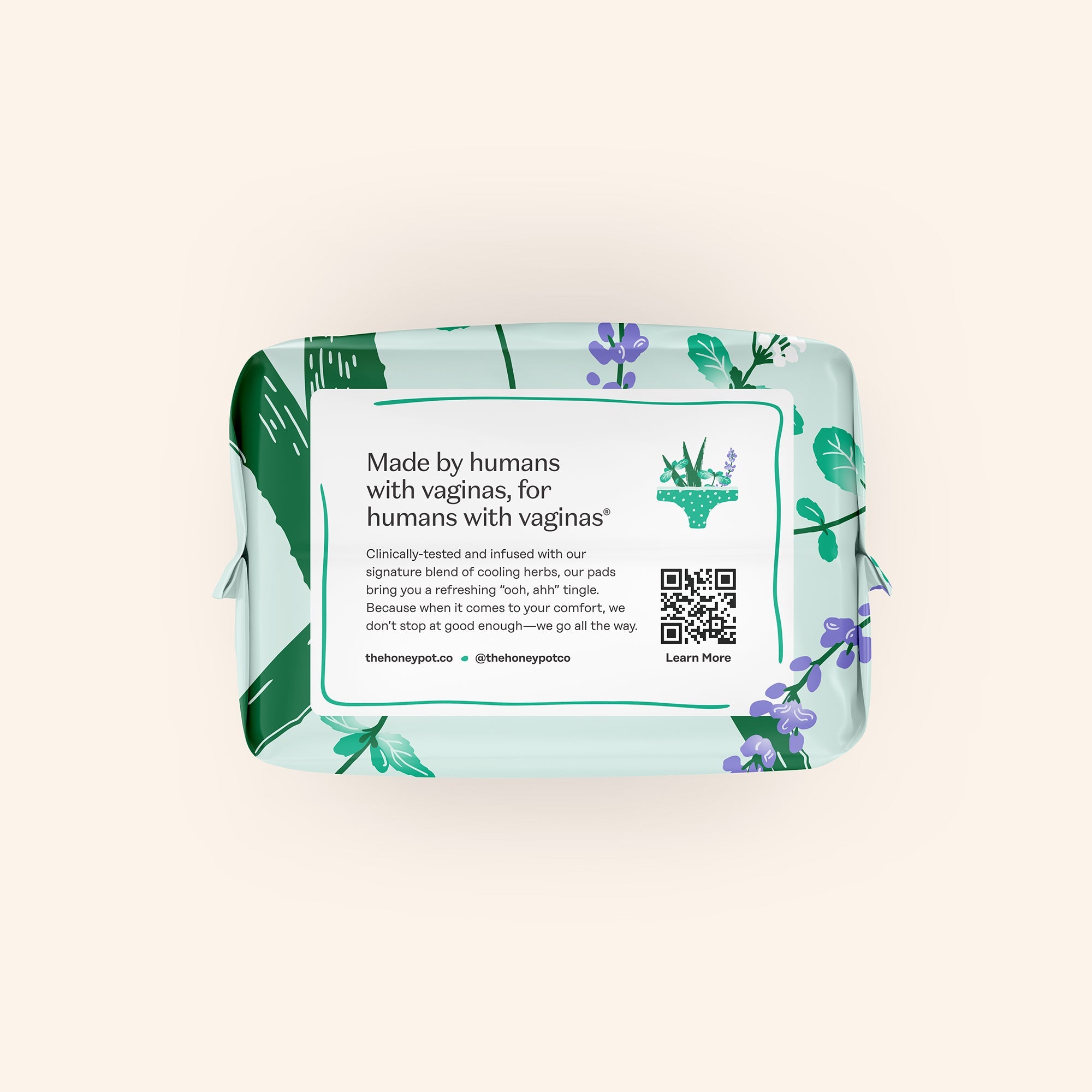 Incontinence Cooling Herbal Infusion 100% Organic Cotton Cover Daytime Pads