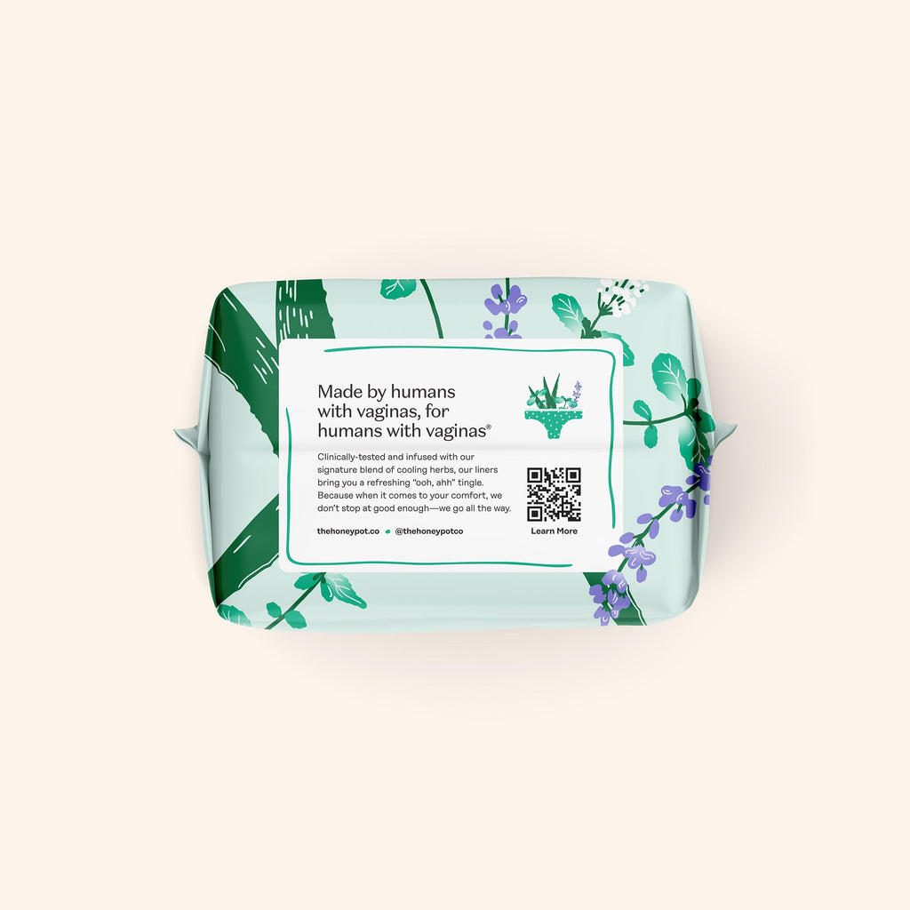 Incontinence Cooling Herbal Infusion 100% Organic Cotton Cover Liners