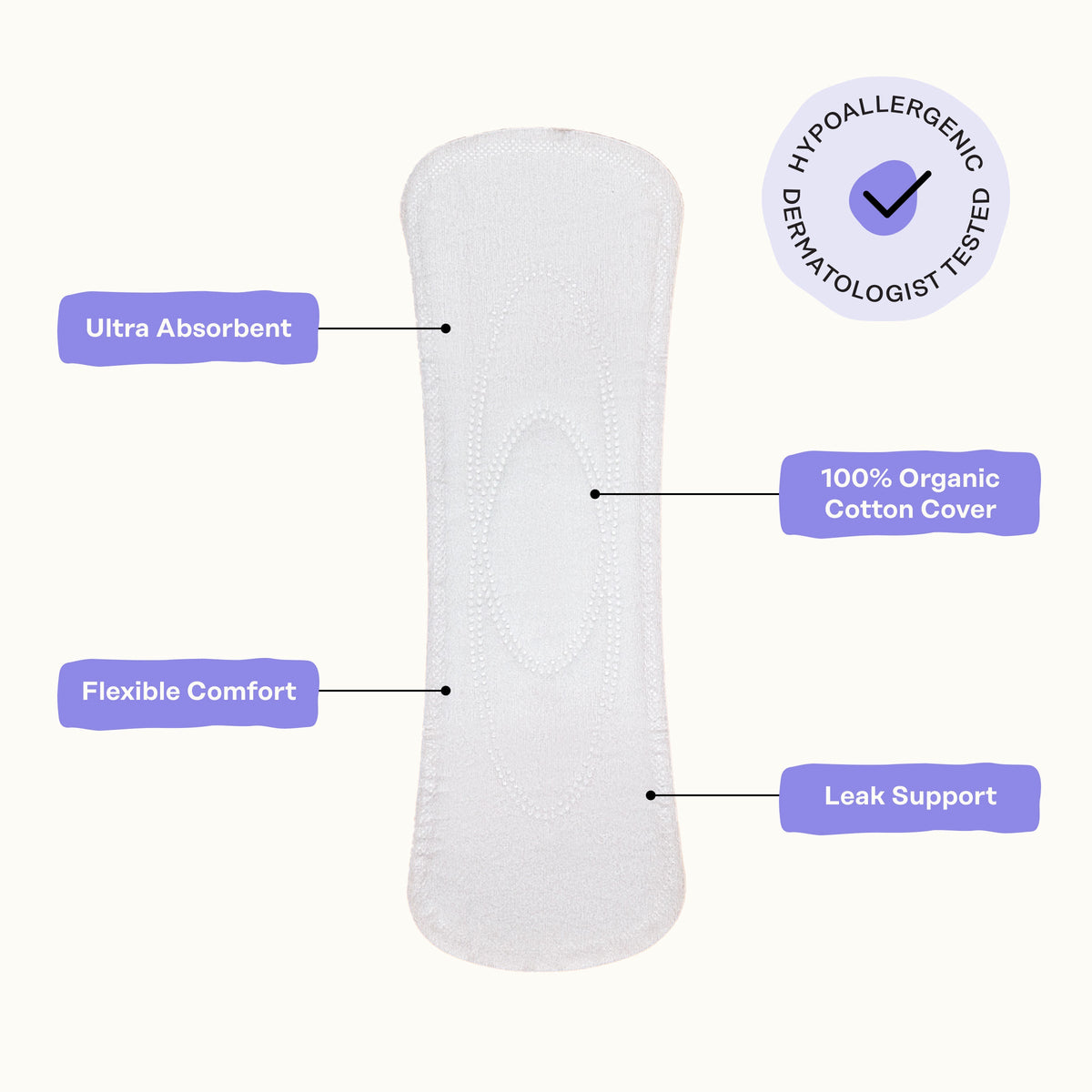 Organic Cotton Cover Calming Herbal Infusion Long Liners
